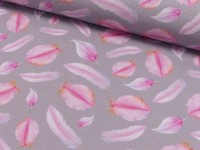 French Terry Druck Federrosa French Terry Druck Federrosa