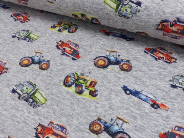 Alpenfleece Druck Traktor, LKW, PKW