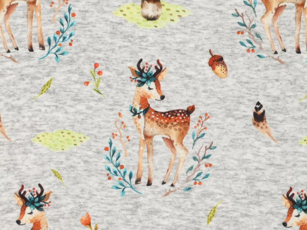 Alpenfleece Druck Reh
