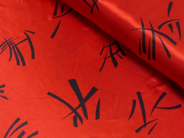 Polyester Satin Druck Chinesische Schrift