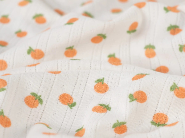Baumwoll Jacquard Druck Orangen