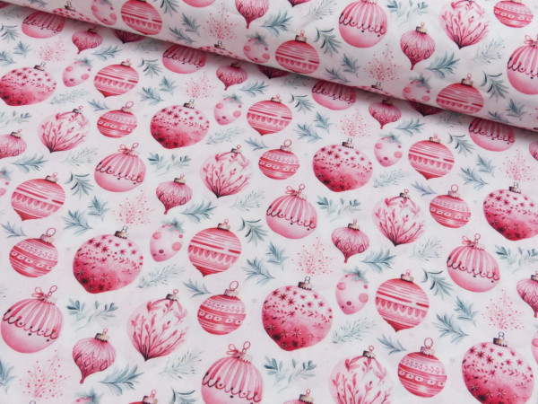 Baumwoll Popeline Druck Weihnachten