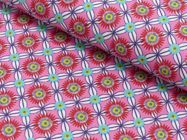Baumwoll Druck Fabulous Flowers
