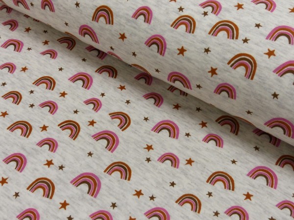 Alpenfleece Druck Regenbogen