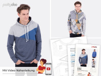 Schnittmuster "Luke" Freestyle Hoodie by pattydoo Schnittmuster "Luke" Freestyle Hoodie by pattydoo