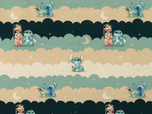 Baumwoll Jersey Digitaldruck "Lilo & Stitch"