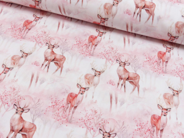 Baumwoll Popeline Druck Weihnachten