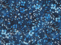 Baumwoll Popeline Digitaldruck Blütenzweige Baumwoll Popeline Digitaldruck Blütenzweige