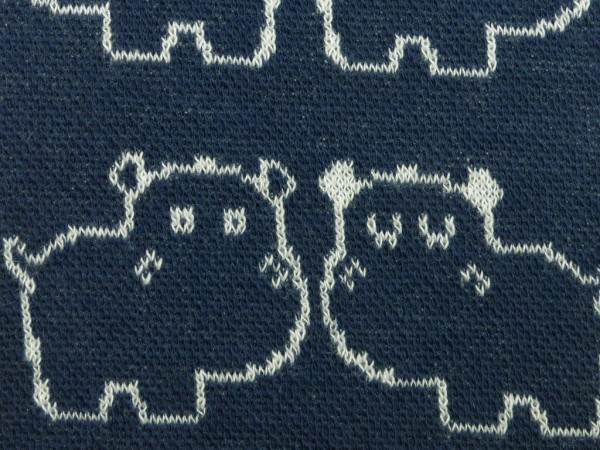 Baumwoll Jacquard Nilpferd