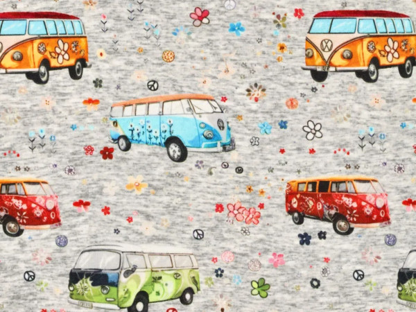 Alpenfleece Druck Retro Vans