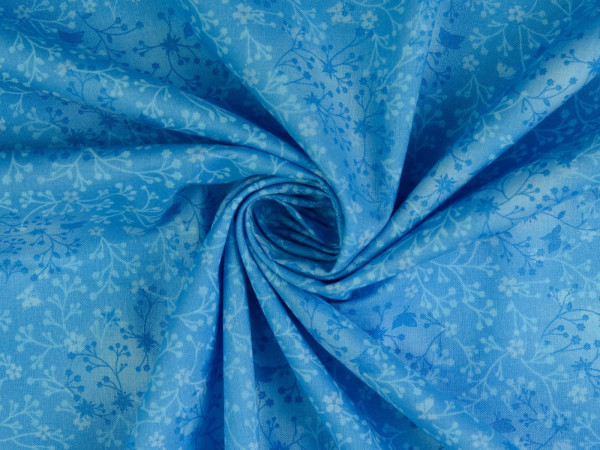 Baumwoll Druck Floral Batik