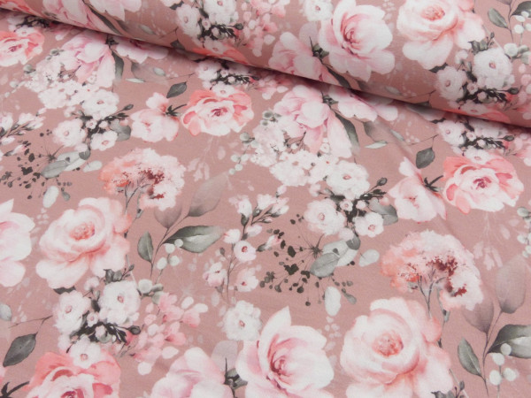 Viskose Jersey Digital Druck Romantic