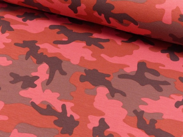 Baumwoll Jersey Druck Camouflage