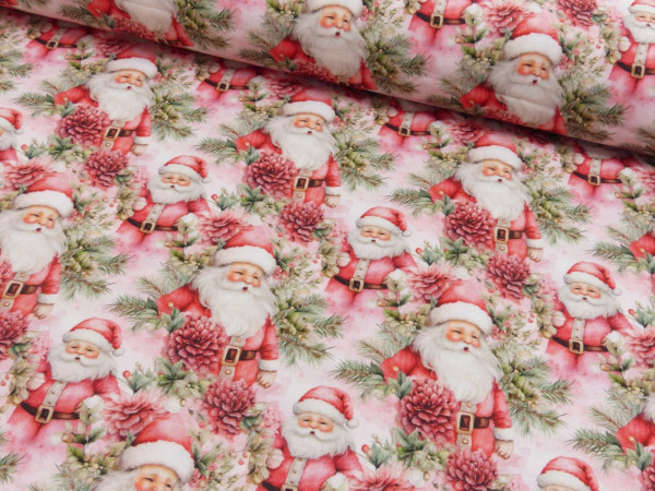 Baumwoll Popeline Druck Weihnachten