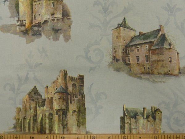 Baumwoll Druck Burg